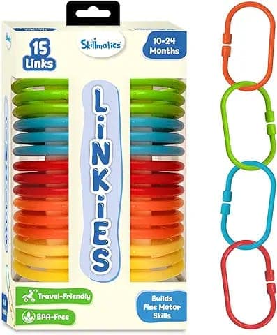 Connectable Learning Link Toy for Toddlers – 15 Links view 2
