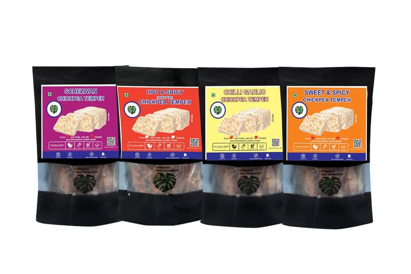 Tempeh Chennai Chickpea Tempeh Storm of 4 Flavours, 200 gm Each