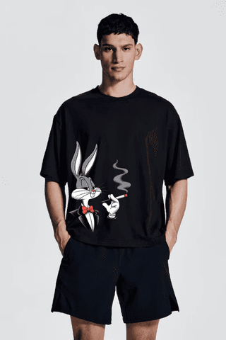 Tom Black Oversized T-shirt