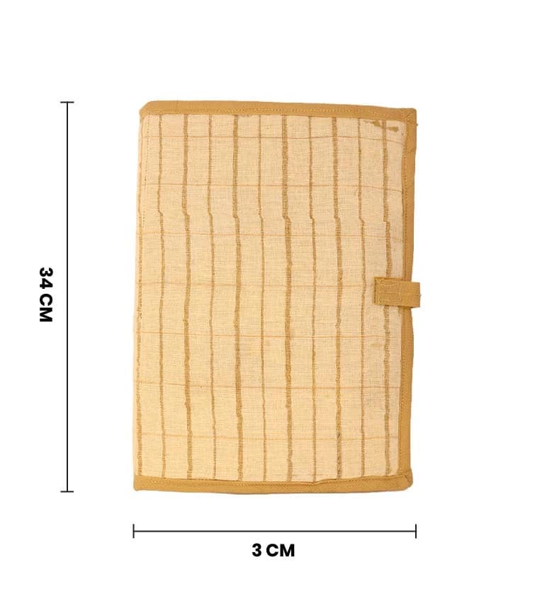 Handcrafted fabric File Folder – Striped Motif view 6