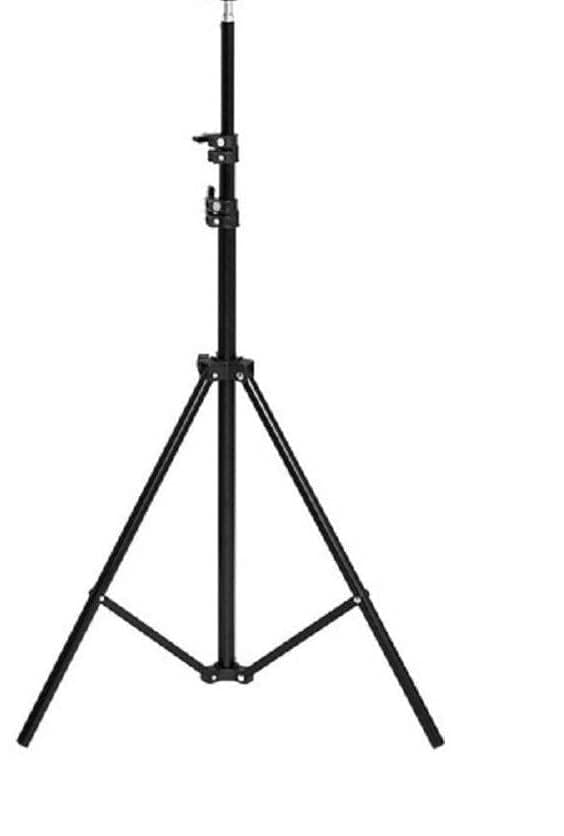 Tripod Stand adjst Upto 7 ft I with 360 Degree Ball Head Rotator & Mobile Holder for All Types of Mobile I Photography I Shooting I YouTube I Lightweight I Easy to Carry for Traveling I Metal I Black view 2