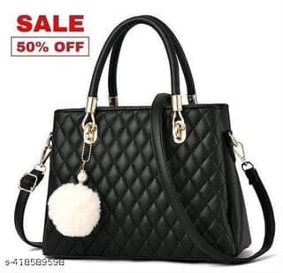 Womens pu leather fancy handbag