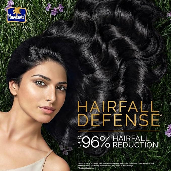 Parachute Advansed Protein Shampoo with Coconut Milk & Rosemary | Up to 96% Hair Fall Reduction & up to 23X Hair Fall Control | For Men & Women | 1.2L (Pack of 2) view 4