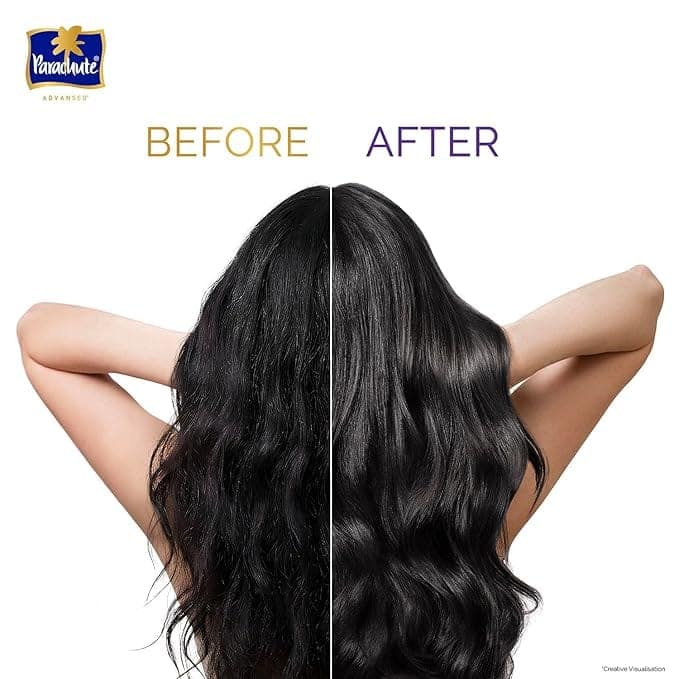 Parachute Advansed Protein Shampoo with Coconut Milk & Rosemary | Up to 96% Hair Fall Reduction & up to 23X Hair Fall Control | For Men & Women | 1.2L (Pack of 2) view 6