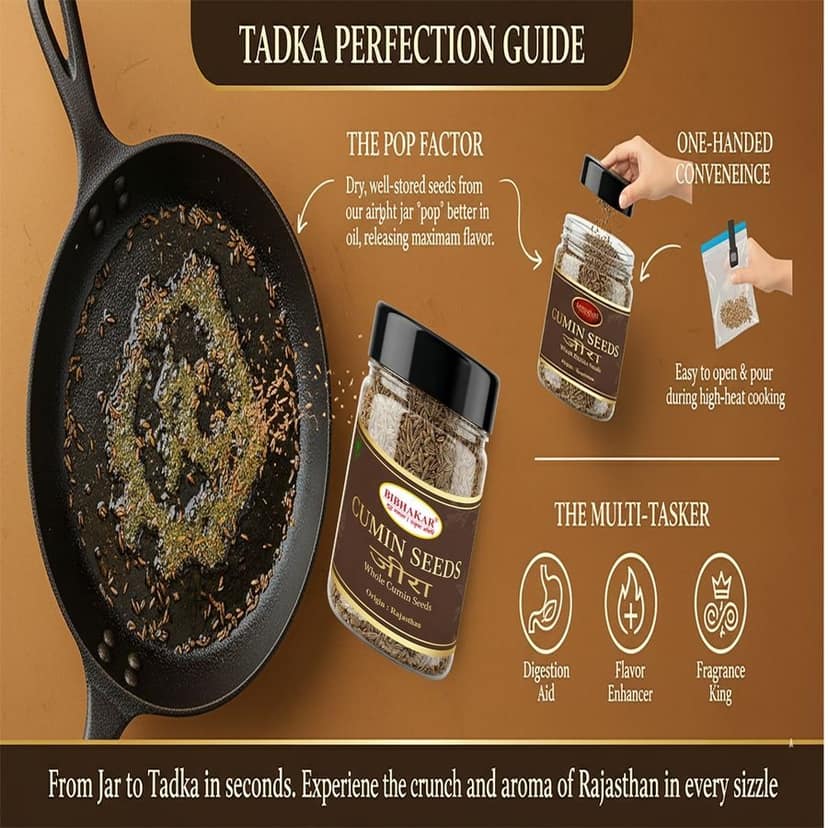 Jeera 250g Whole Cumin Seed Rajasthan Origin - 250 gm - One pack view 3