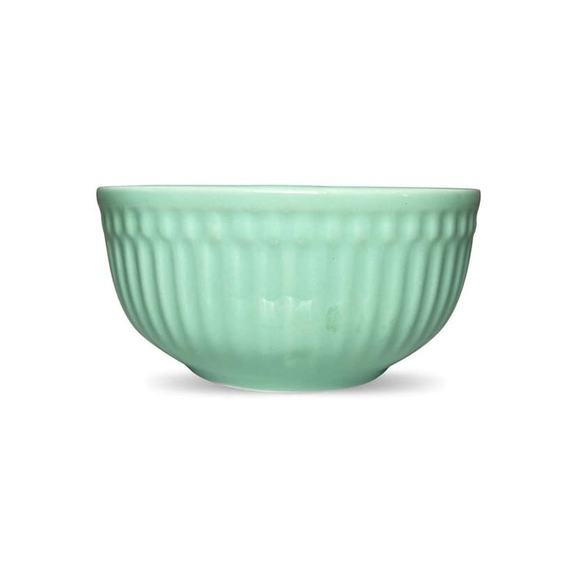 Ceramic Dining Green Linear Shaped Ceramic Soup/Cereal Bowls- Set of 2 view 2