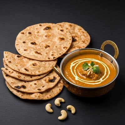 Kaju Masala + Plain Roti (4pc)