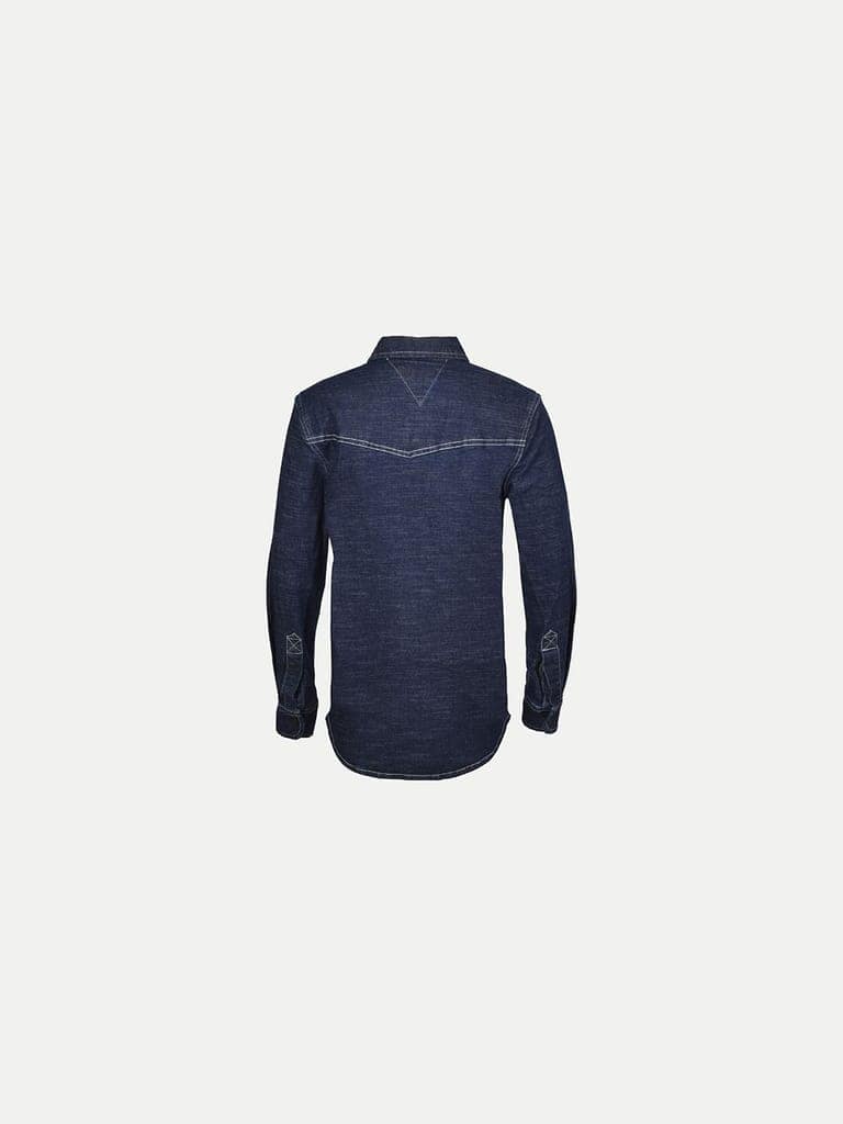 Women Denim Blue Shirt view 4