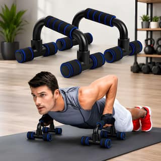 Push Up Bar Stand Set with Soft Foam Grip | Heavy Duty Non-Slip Push-Up Handles for Chest, Shoulder, Triceps, Core Strength Training, Home Gym & Fitness Workout (Original)
