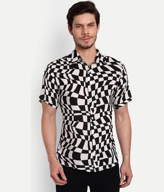 TrendiVastra - Black Viscose Regular Fit Men's Casual Shirt ( Pack of 1 )