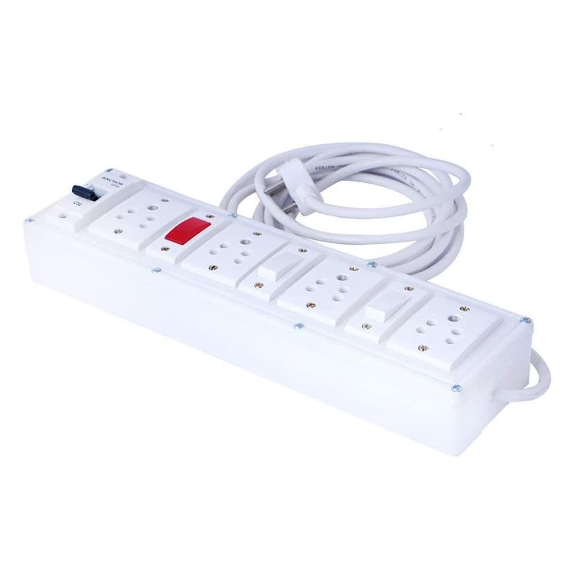 INDRICO Extension Multi Outlet Board 2 Anchor Switches and 4 Anchor Socket,1 Indicator and 1 MCB view 2