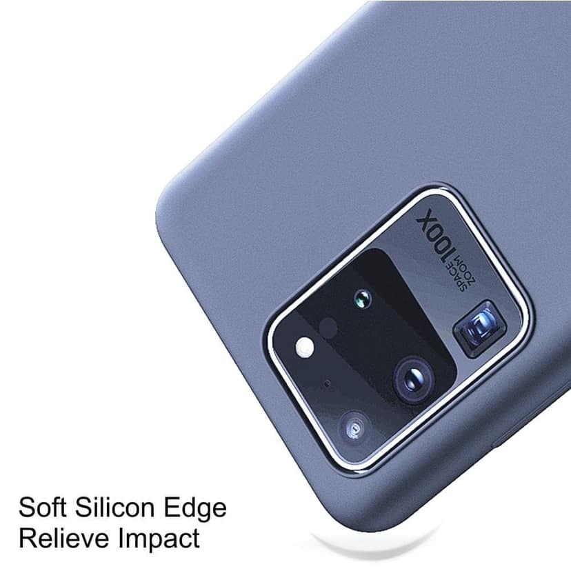 Memumi Crystalloid Series Back Cover for Samsung Galaxy S20 Ultra Shockproof - Blue (6.9") view 3