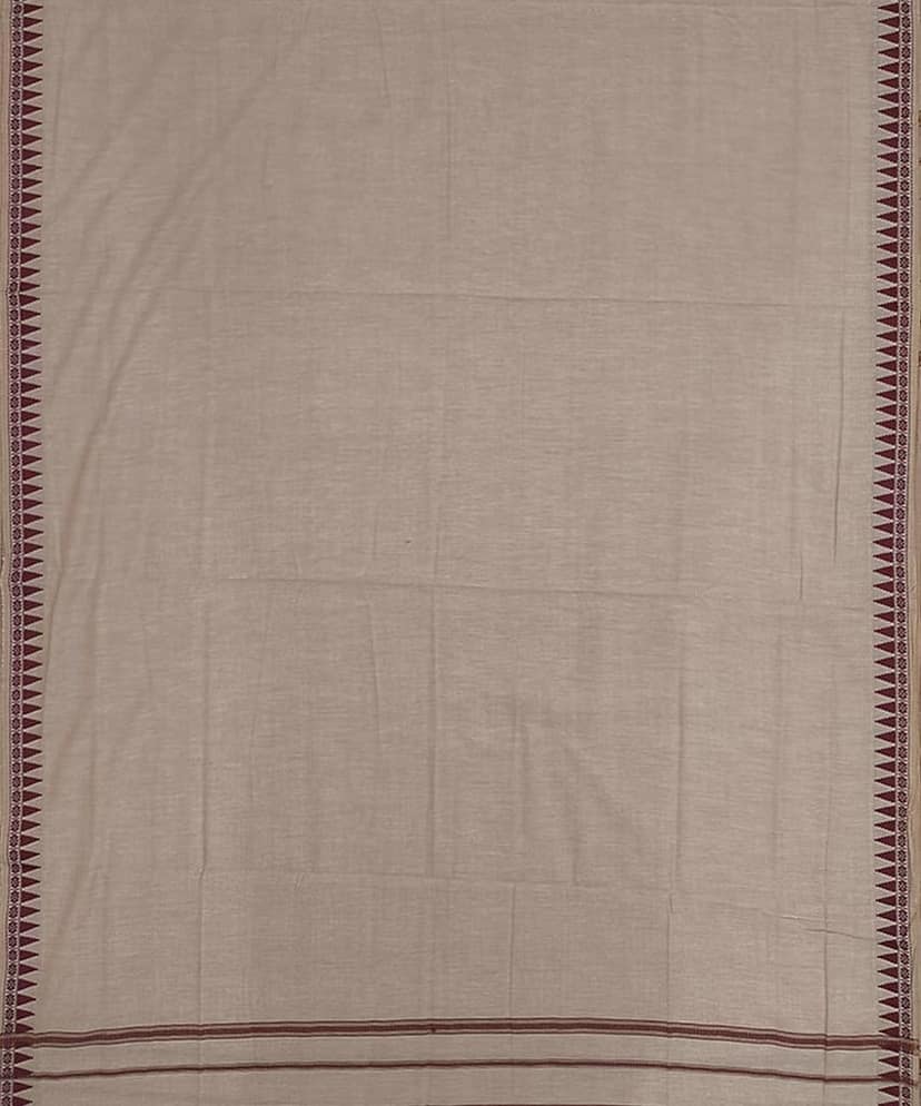 Brown Sambalpuri Handwoven Ikat Cotton Joda SFSJOD1596 view 3