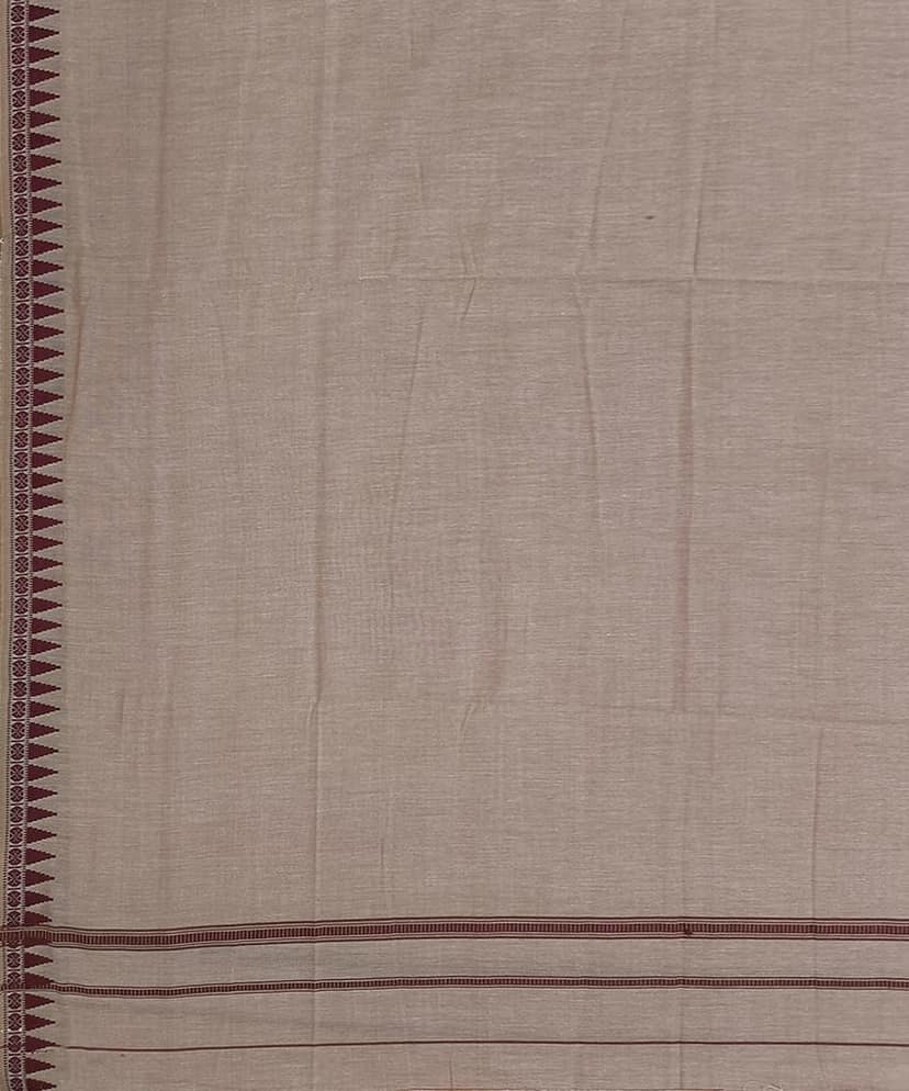 Brown Sambalpuri Handwoven Ikat Cotton Joda SFSJOD1596 view 4