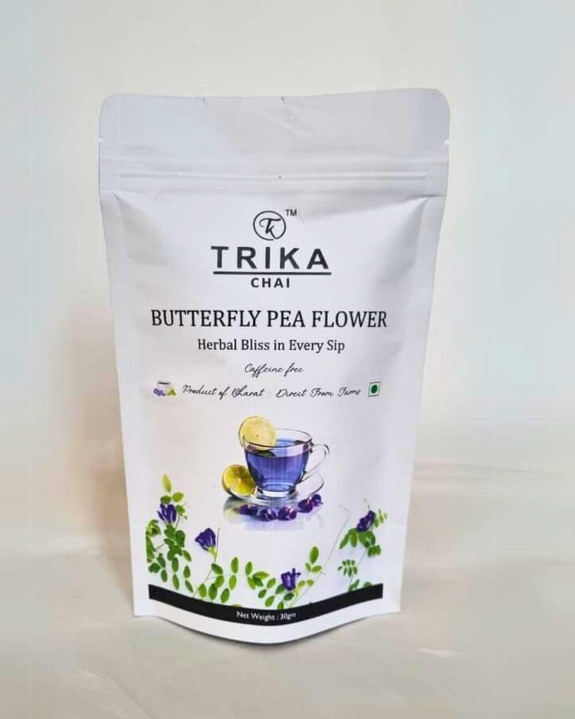 TRIKA CHAI Butterfly Pea Flower Herbal Tea, 30gm