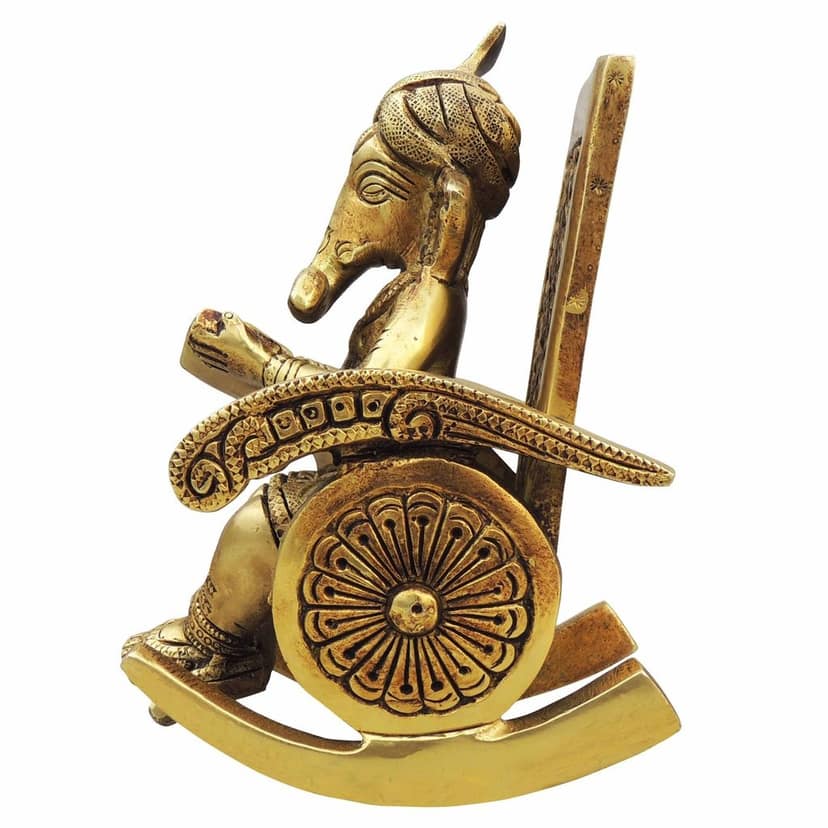 Brass Showpiece Ganesh Ji God Idol Statue (BSMAS1262 C) view 3