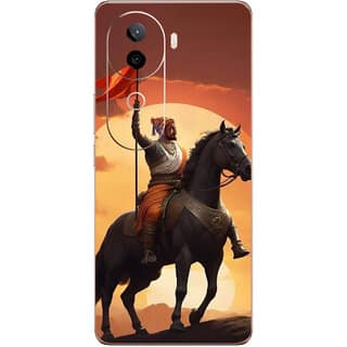 Yug Emporium Back Skin Wrap For iQOO Z9s 5G Premium Quality Full Coverage (Shiva ji Maharaj) (Back Cover Multicolor)