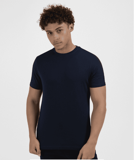 Navy, Grey & White 3 Pack Short Sleeve T-Shirts view 2