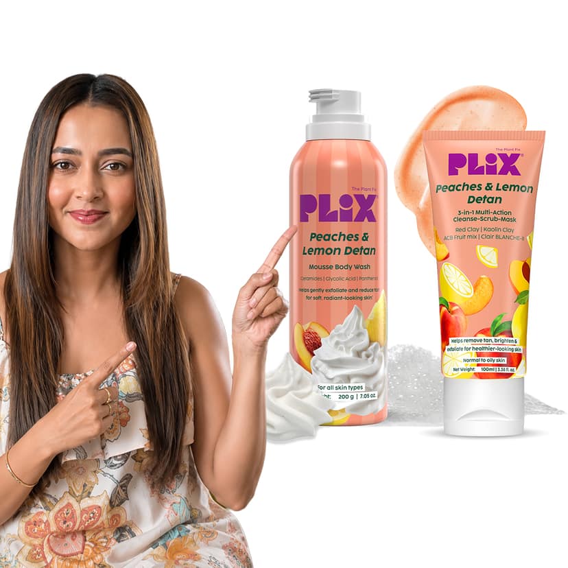 Peaches & Lemon Detan 3-in-1 Multi-Action Cleanse-Scrub-Mask __Pro Pack__