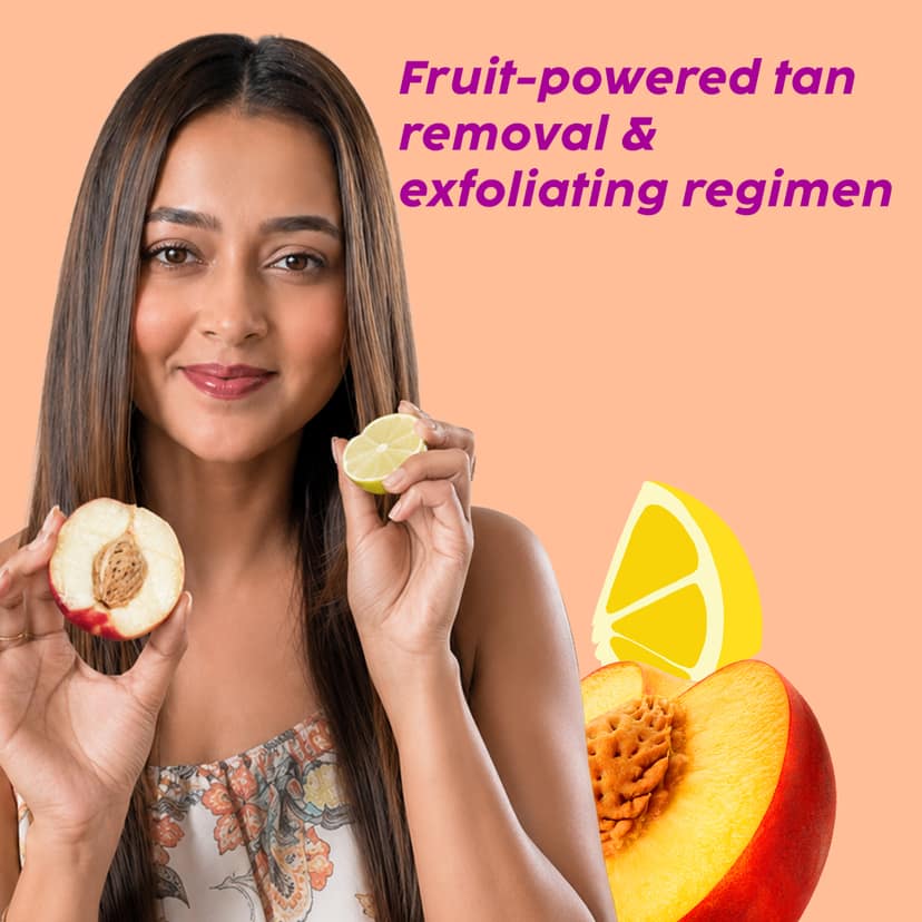 Peaches & Lemon Detan 3-in-1 Multi-Action Cleanse-Scrub-Mask __Pro Pack__ view 2