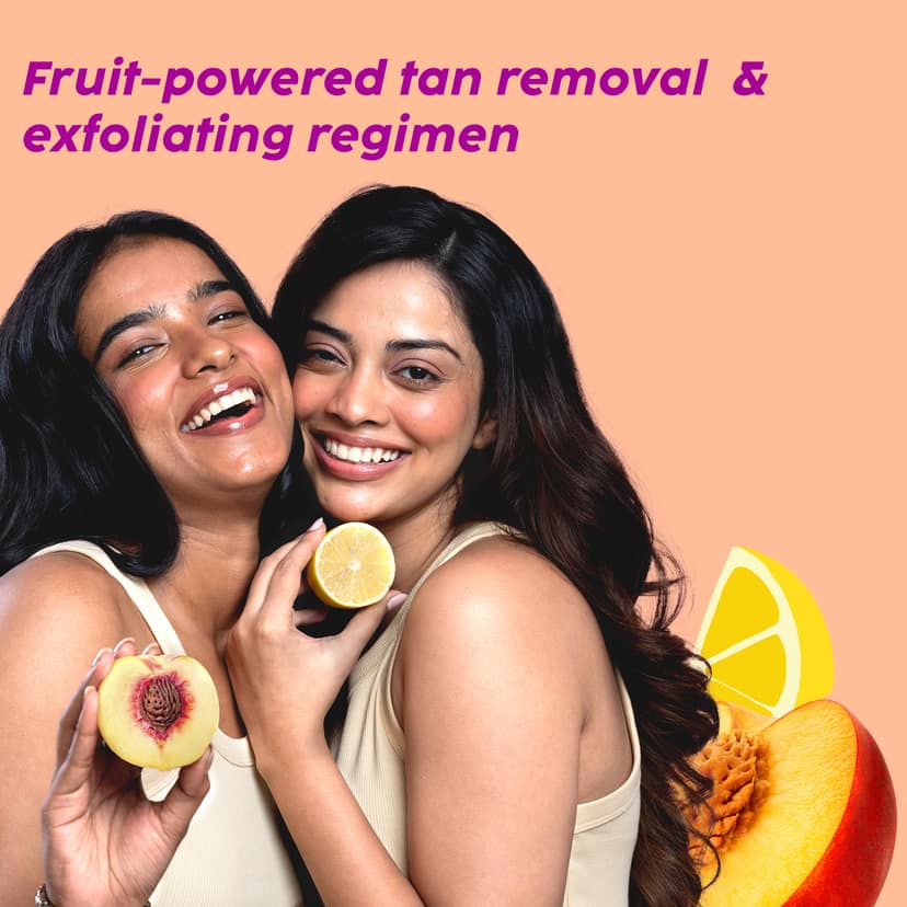 Peaches & Lemon Detan 3-in-1 Multi-Action Cleanse-Scrub-Mask __Pro Pack__ view 5