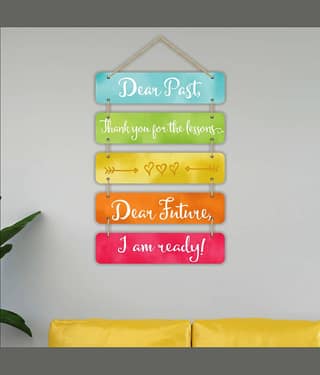 Saf Wood Rectangular Decoratives Panel Multi - Pack of 5