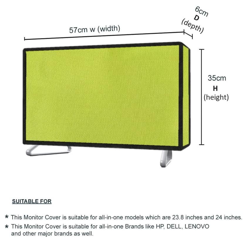 PalaP Super Premium Dust Proof Monitor Cover for ASUS All in ONE Desktop 24 inches (Green) view 3