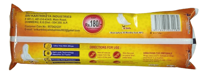 Smooth XXL Ultra Thin Soft Sanitary Pads with Wings - 18 Count view 2
