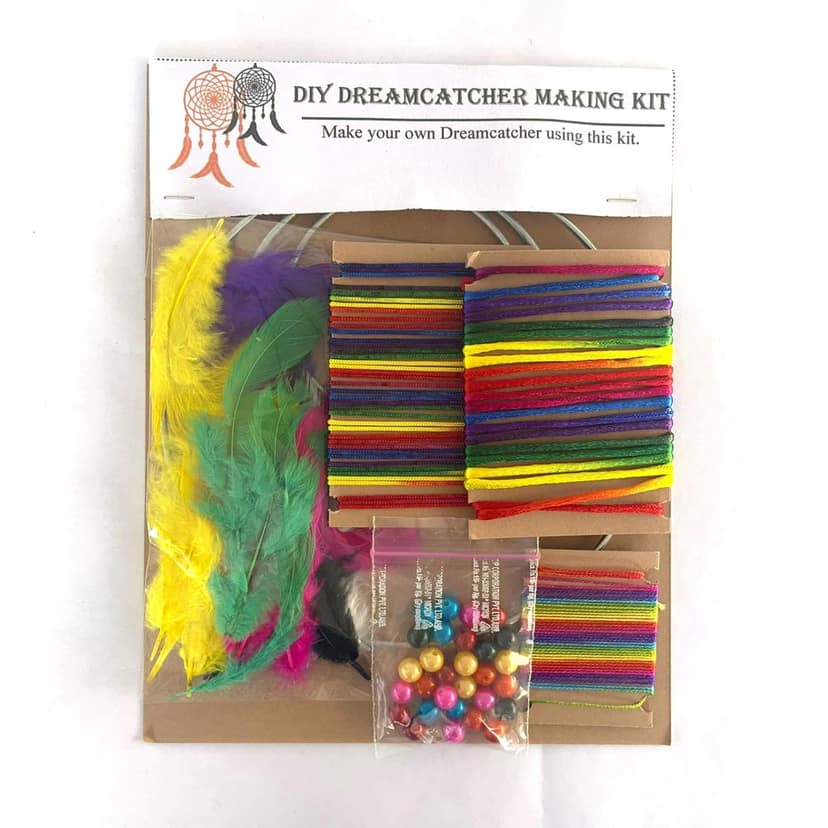 The Brown Box� DIY Dream Catcher Making Kit,Craft Kit,Art and Craft Kit,Craft Kit for Girls 9-12,Art and Craft Kit for Adults,Birthday Gift,Return Gift, Christmas Gift, view 2