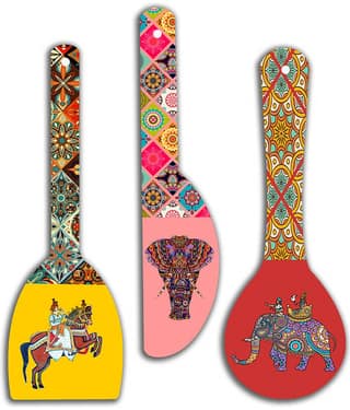 Saf Wood Wall Sculpture Multi - Pack of 3