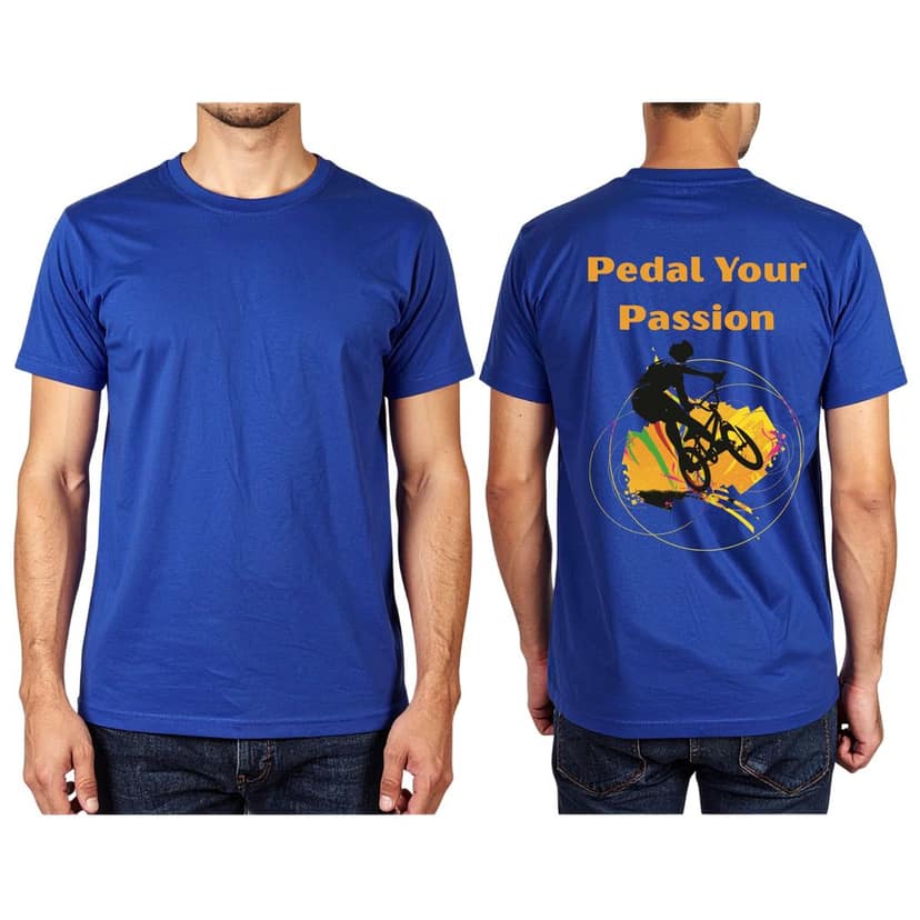 Trishoolin Sports Theme T-Shirt | Design 10386MB | Cotton Regular Fit | Crew Neck / Round Neck Half Sleeve | Pack of 1