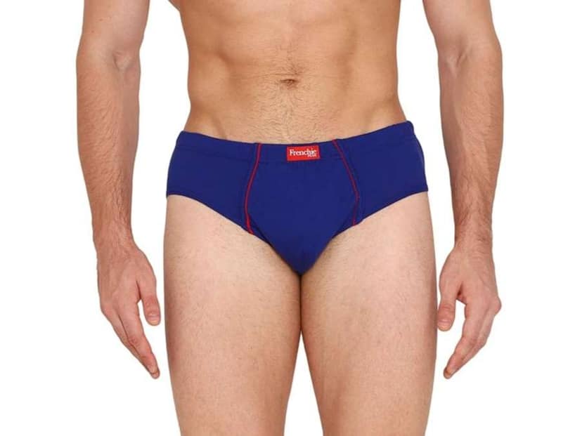 VIP Frenchie Plus Mens Cotton Briefs, Ultra-Soft, All-Day Comfort Fit, Assorted Colours - Pack of 2 - 85