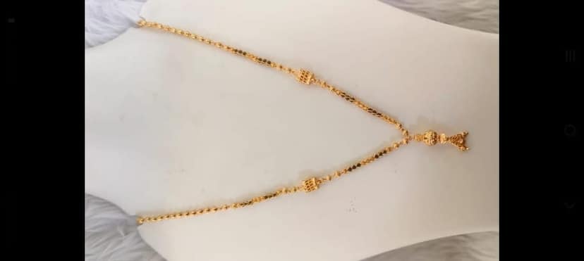 Yellow Gold Mangalsutra Tanmaniya With Pendant For Women view 2