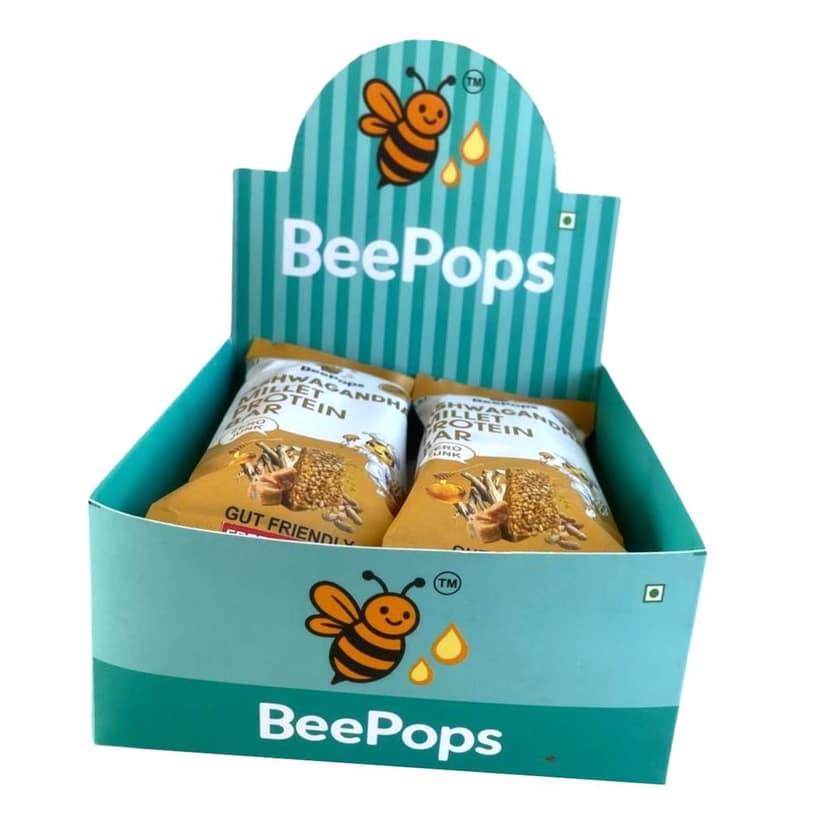 BeePops Millet Protein Bars-Ashwagandha (6NX30G) view 5