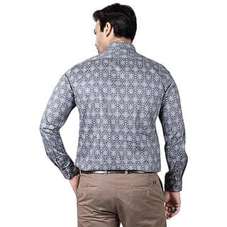 DUKUL Men'ss Printed Cotton Shirt Full Sleeve Regular Fit | Perfect for Formal & Casual Wear view 2