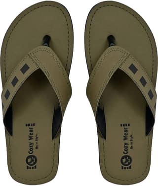 Cozy Wear Green Men's Daily Slipper