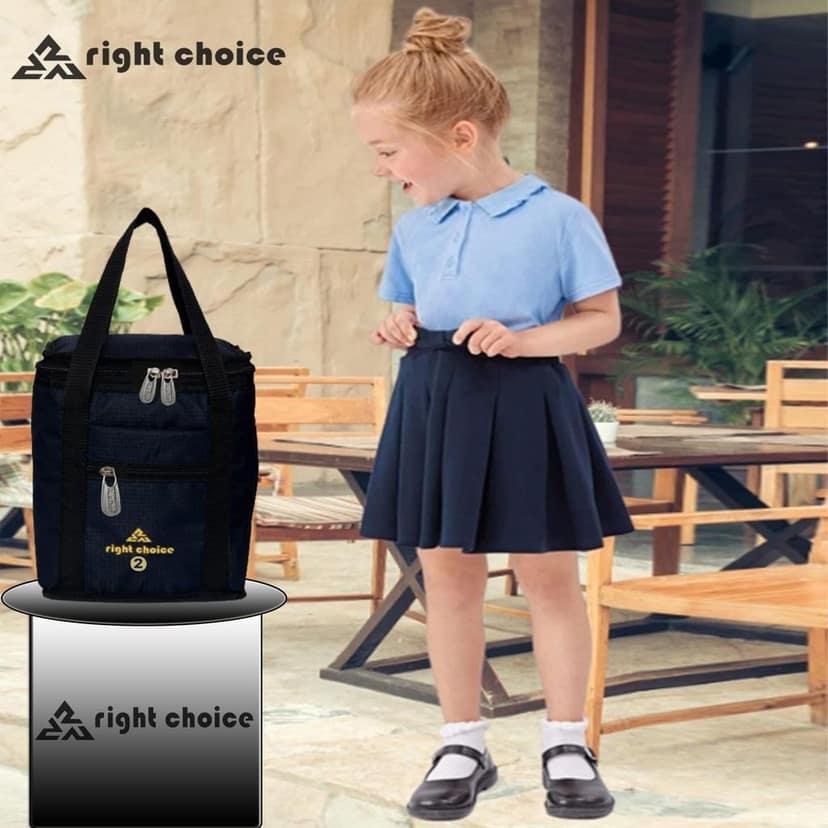 RIGHT CHOICE Combo Lunch Carry/Tiffin Bag for All Age picknic School College Office view 10