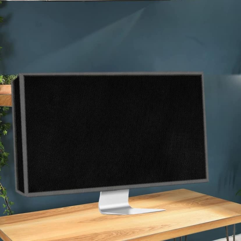 PalaP Super Premium Dust Proof Monitor Cover for HP All in ONE Desktop 27 inches (Black) view 5