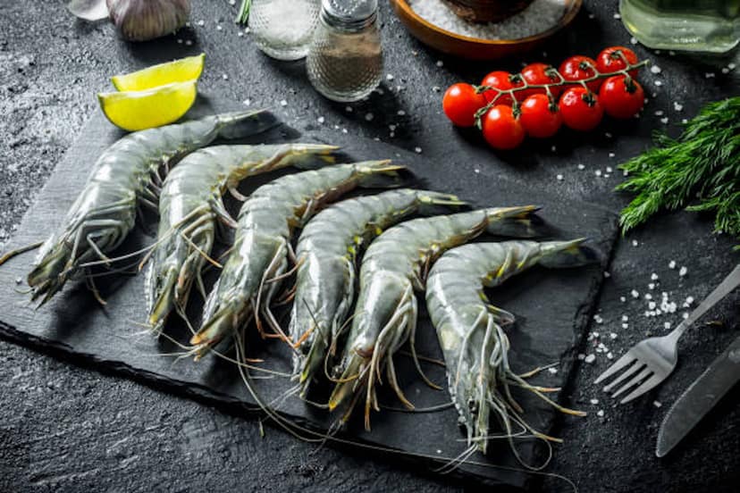 Farm Prawns(Large) - Uncleaned-500gms (15-17 Count)