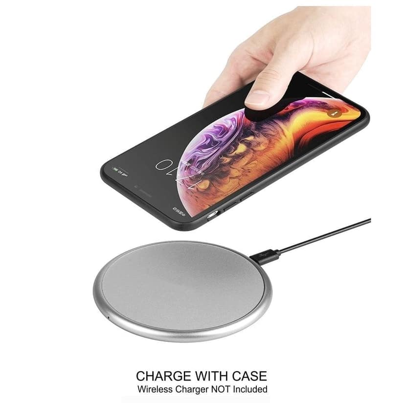 Memumi Crystal Series Tempered Glass Back Cover for Apple iPhone Xs - Dancing-Black) (5.8") view 6