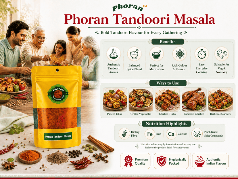 Buy Tandoori Masala Online India - BBQ Spice for Tikka | Phoran view 5