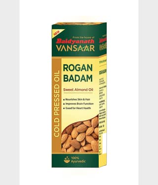 Vansaar Rogan Badam Oil 50Ml| 100% Pure Badam Tel For Glowing Skin & Hair Growth
