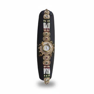 Traditional Ethnic Kundan Style Bracelet Watch