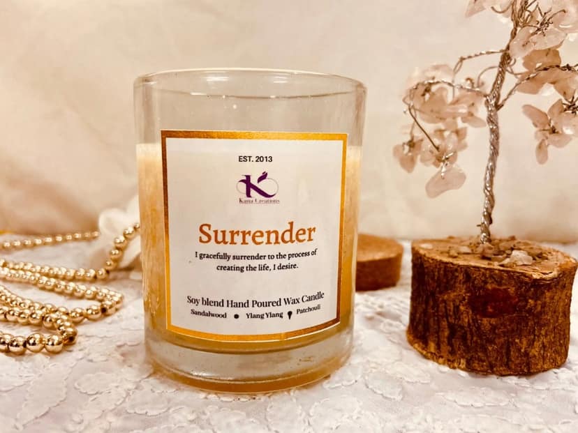 Surrender Intention Healing Soy Candle