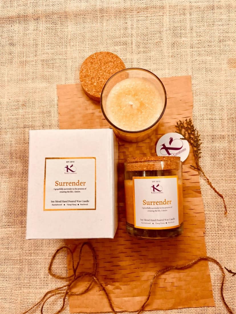 Surrender Intention Healing Soy Candle view 2
