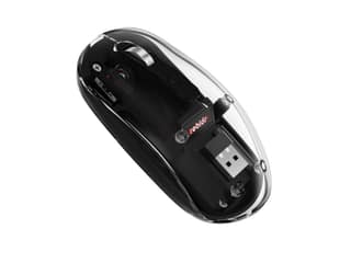 Zebion Bold Transparent Bluetooth Rechargeable Wireless Mouse - Black
