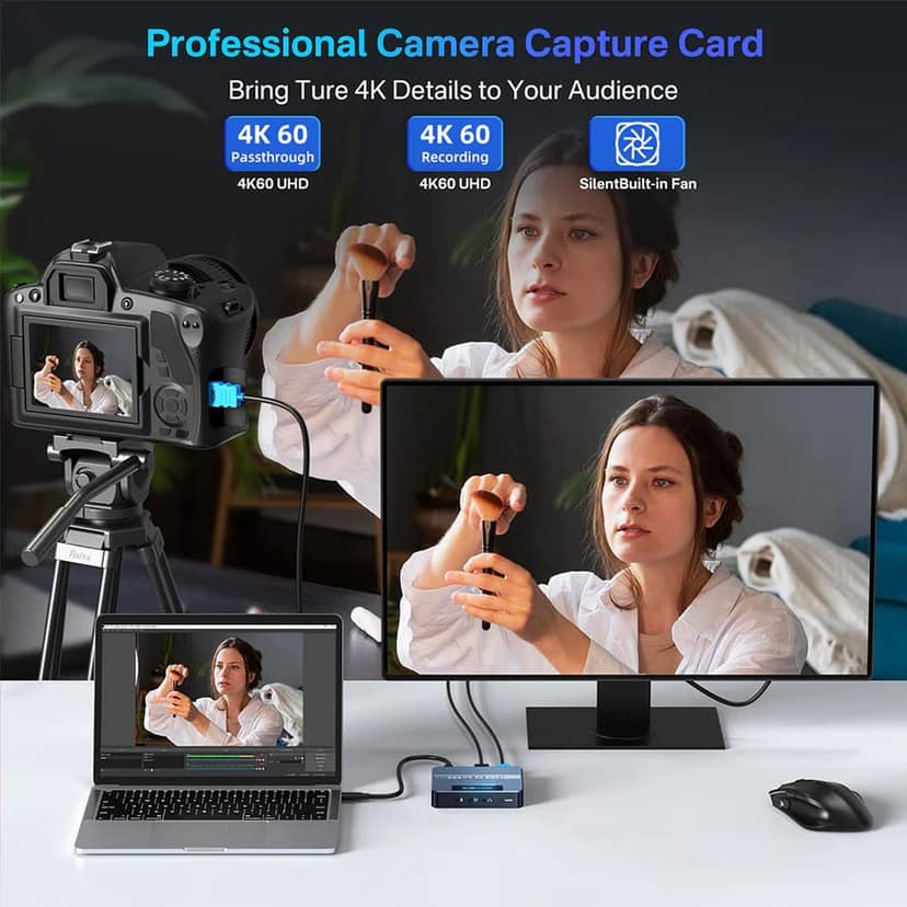 ACASIS 4K60fps Video Capture Card for Gaming and Streaming, VRR Support, External Capture Card for Xbox Series X/S, Xbox One, PS5, PS4/Pro, PC/Mac view 3