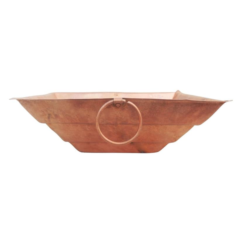 Copper Hawan Kund | Premium Yagya Kund for Religious Rituals, Length : 14 Inch (ZMAS294 M) view 3