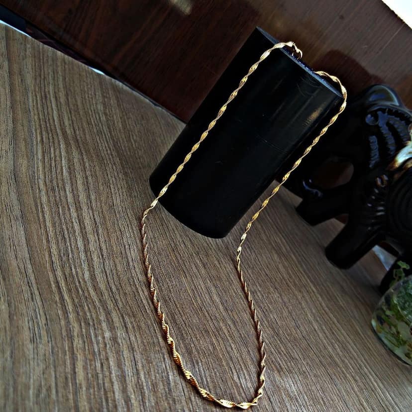 Lucky Jewellery Designer Gold Plated Chain Necklace for Men & Women (47-A3C-1937-G22) view 2