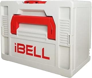 iBELL TB215-1 Large Size Stackable Tool Storage Box - Durable PC+ABS, 40kg Load Capacity, 39x30x21.5cm
